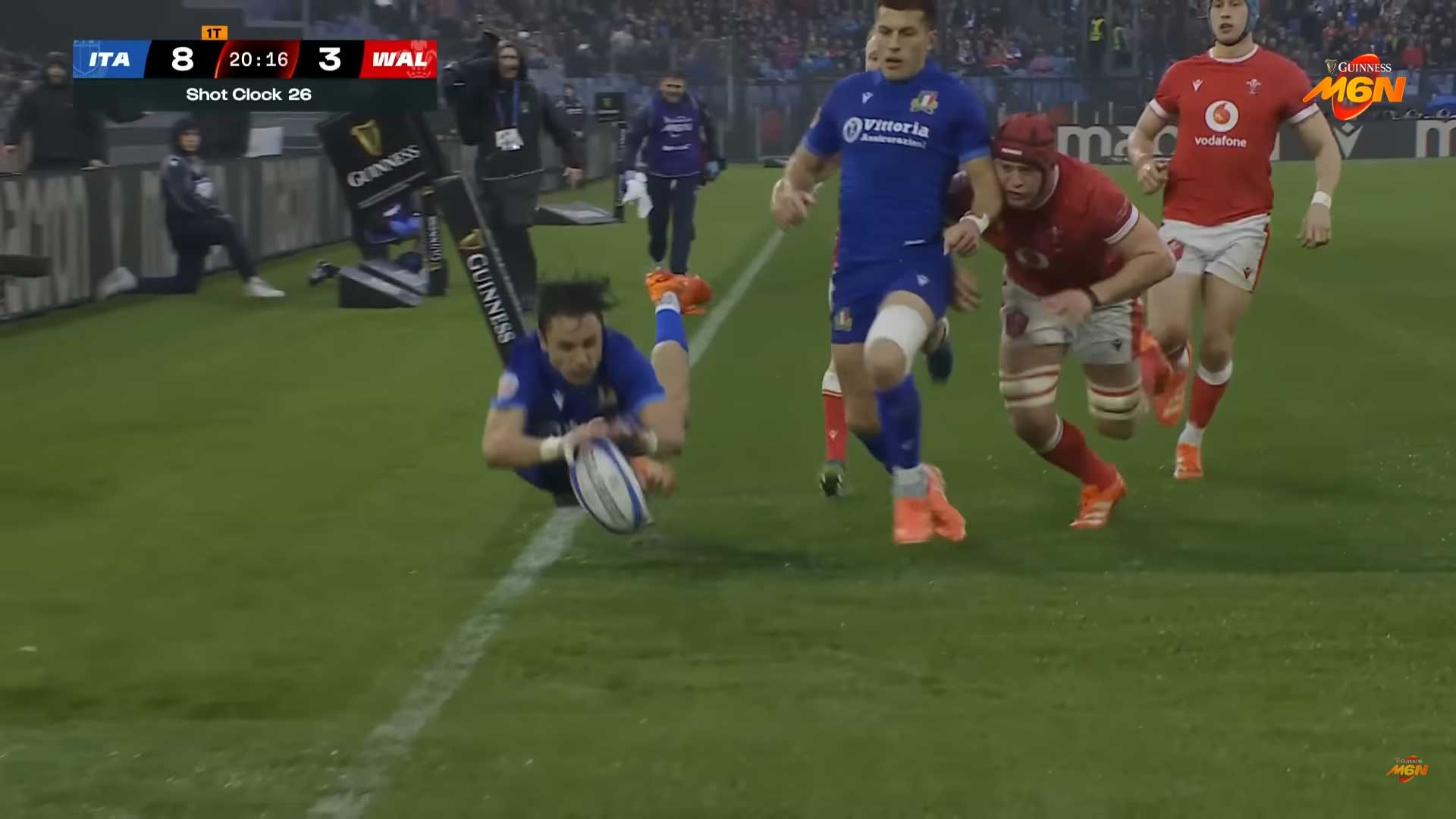 Six Nations 2025, Italia-Galles 22-15: gli highlights