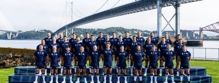Una fotografia ufficiale della nazionale della Scozia