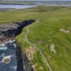 Vista aerea delle scogliere di Kilkee in Irlanda