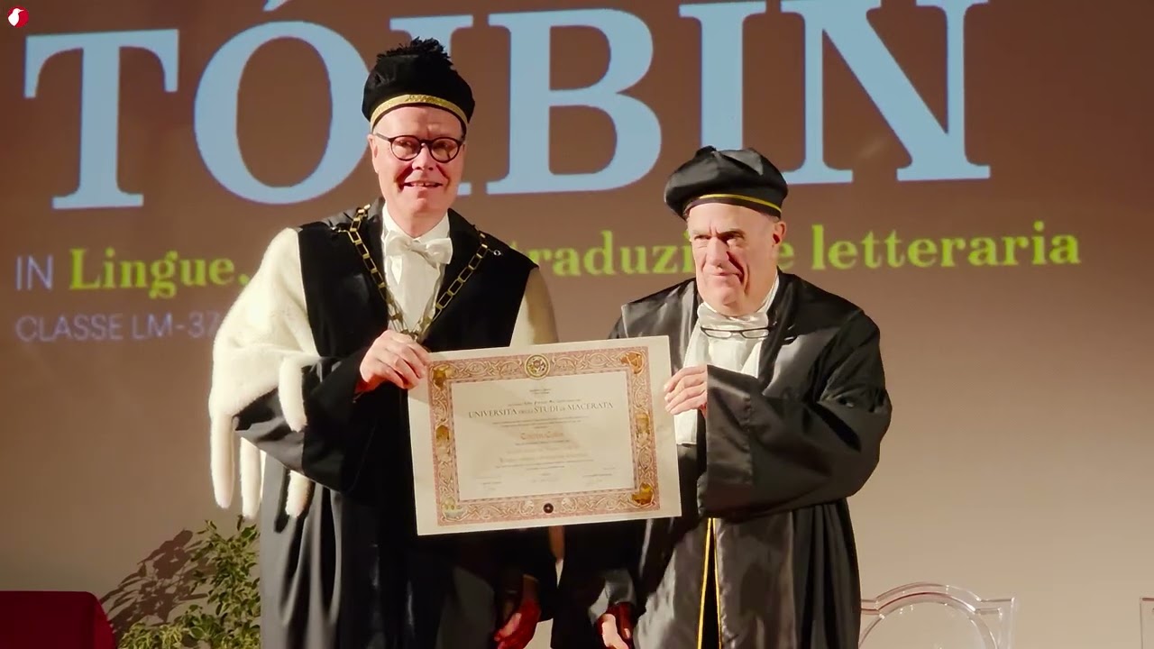 Colm Tóibín laureato honoris causa a Macerata